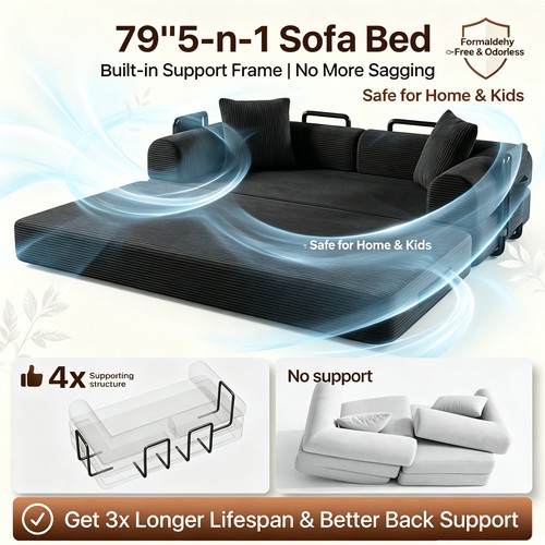 Sturdy structure boneless - boneless, sofa