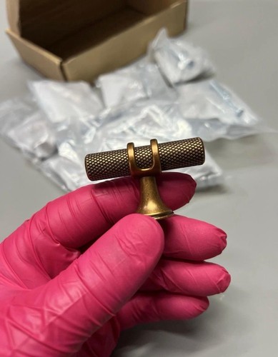 10x antique brass knurled - 10x,