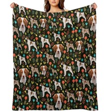 Brittany Spaniel Throw Blanket