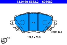 FRONT BRAKE PAD SET DISC BRAKE