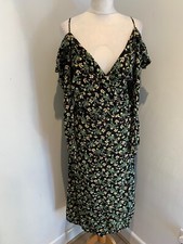 Topshop midi wrap dress Size