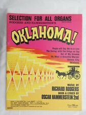Oklahoma! Selection for All Organs paperback - 6 songs Rodgers & Hammerstein 