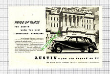 Austin Sheerline Limousine Car Advert - 1950 Cutting