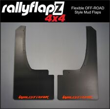 Extended Arch Mud Flaps Fits FORD RANGER T7 T8 inc Wildtrak 5mm Matt-Black W-O