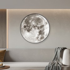 Modern 3D Moon LED Wall