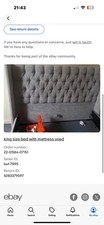 Kingsize Bed Frame No Mattress Comes With Slats