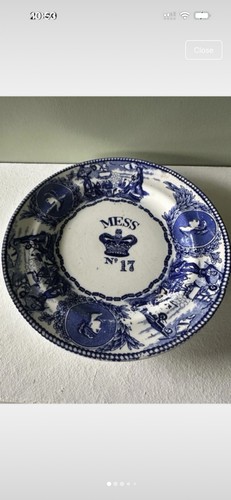 Royal navy mess - navy, plate