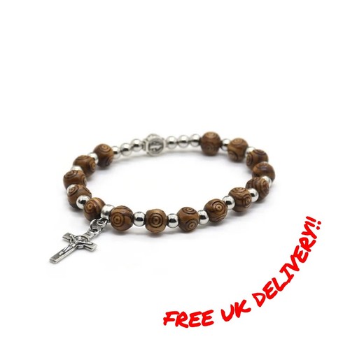 Handmade wooden rosary beads - rosary,