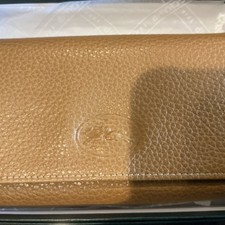 Longchamp Tan Pebbled Leather
