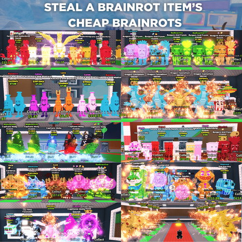 Roblox steal brainrot - brainrot, |