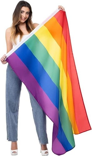 Large rainbow pride flag - rainbow,