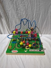 Vintage Thomas The Tank Engine Wooden Bead Maze Board Toy