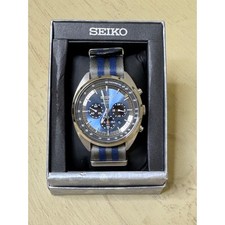 Seiko Solar Recraft Men’s 44mm Chronograph Blue Dial SSC667 