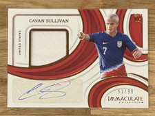 24/25 Panini Immaculate Cavan Sullivan USA Patch Auto /99 RC