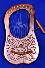 New lyre harp rosewood - new, 10