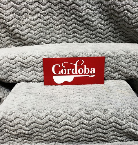Cordoba guitars red sticker - cordoba,