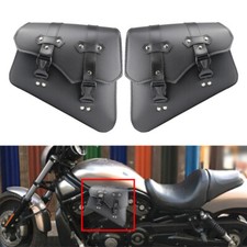 Side Saddle Bags Universal Motorcycle Fit Harley-Davidson Sportster XL883 1200