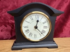 Acctim Towcester Clock Works Co. Mod 33283  Distressed Mantel Clock Quartz Black
