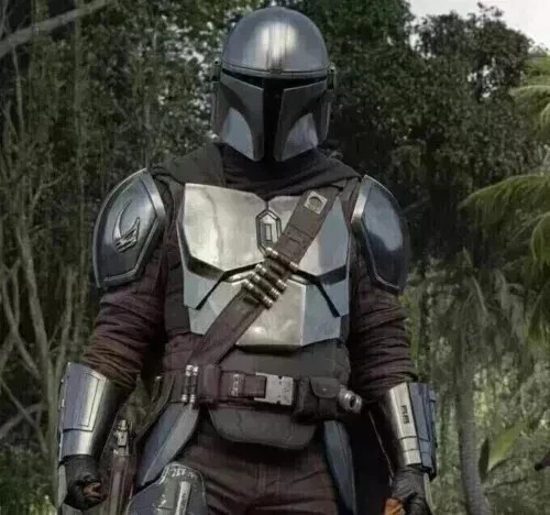 Mandalorian silver full armor - mandalorian,