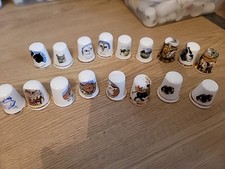 17 Thimbles With Animals And