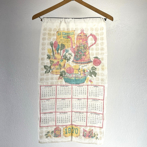 Vtg 1970 tapestry calendar - 1970,