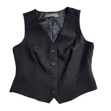 Primark Waistcoat Black Smart