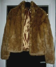 Ladies H&M Light Tan Faux Fur