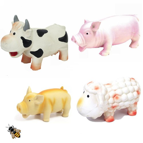 Dog toy pig cow - cow, squeaky
