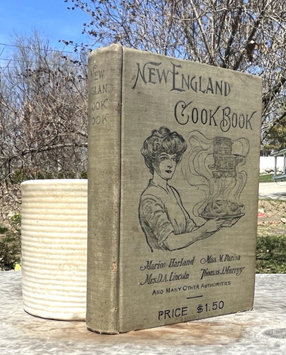 1905 antique cookbook book - cookbook,