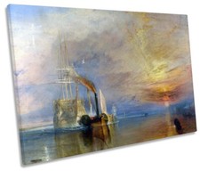 J.M.W Turner The Fighting Temeraire CANVAS WALL ART Print