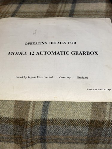 Jaguar xj6 model gearbox - 12,