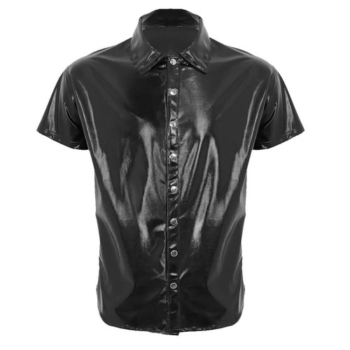 Men faux patent leather - men,