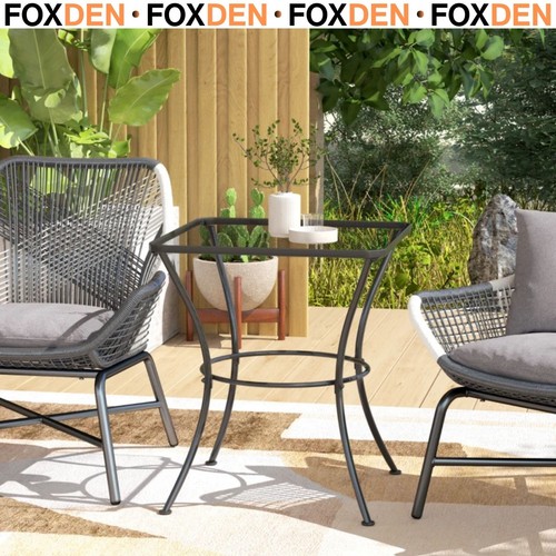 60cm square garden table - 60cm,