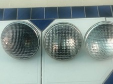 Three Underwater Pool Lamp PAR 56 Sylvania 300w Halogen Warm White