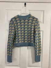 Zara blue and cream knit