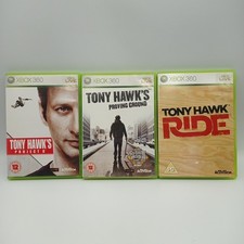 3 x Tony Hawk's Xbox 360 Game Bundle Ride, Proving Grounds, Project 8, CIB VGC