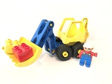 Duplo Toolo: Dumper Truck Pay loader 2910 Vintage Complete - No Screwdriver