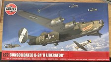 Airfix A09010 Consolidated B-24H Liberator Model Building Kit sealed box, parts