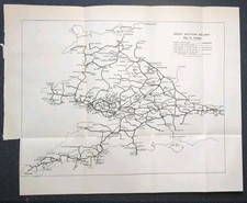 Original 1929 Railway Map of