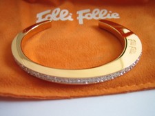 FOLLI FOLLIE BANGLE WOMENS CLASSY COLLECTION ROSE GOLD 5010.2129 CRYSTALS