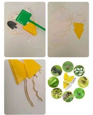 20 Yellow Sticky Traps for Flying Plant Insect Flies Aphids Catcher Paper Traps 