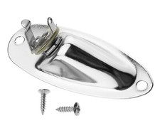 Jack Socket Plate For Fender Strat ST And Stratocaster Replacement Parts Chrome