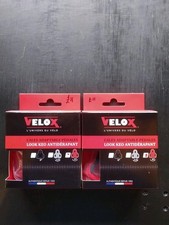 2 x Velox Look Look Keo Classic, Keo Carbon, Keo 2 Max Bike Cleats Red 9 Degree
