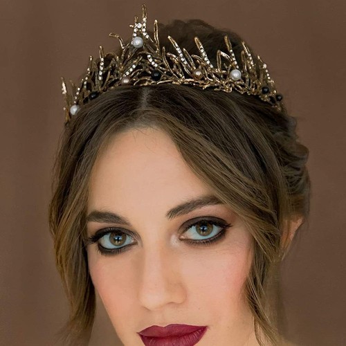 Bridal leaf black crystal - bridal,
