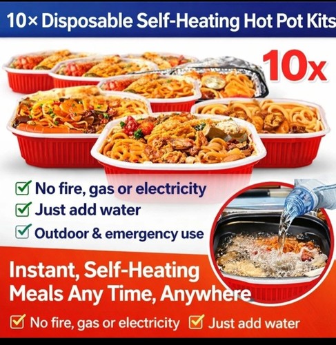 Self heating hot pot - heating, kits