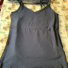 M&S Ladies Vests ( 3 Vests In A Pack) Size : 12 In Black