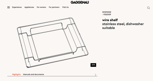 New genuine gaggenau - new,