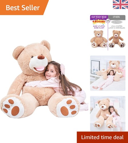 Giant 100cm teddy bear plush - giant,