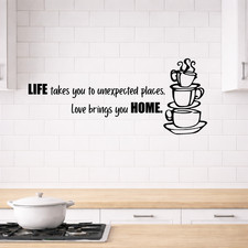 Kitchen love vinyl wall - vinyl,