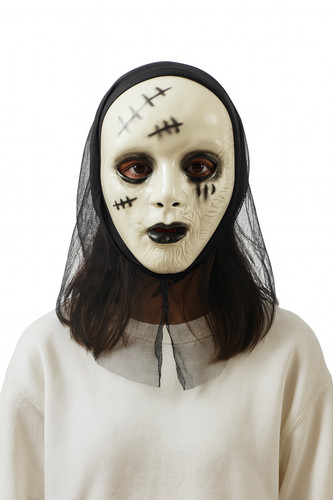 Demon nun mask - demon,